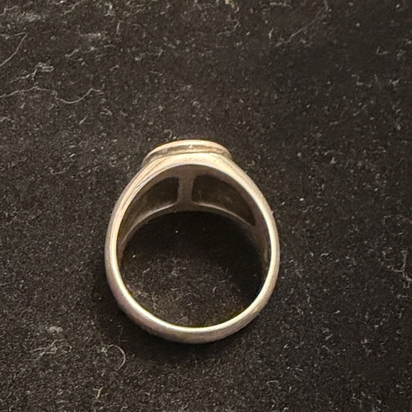 Retired James Avery Sterling Silver Cross Signet Ring - Picture 2 of 3